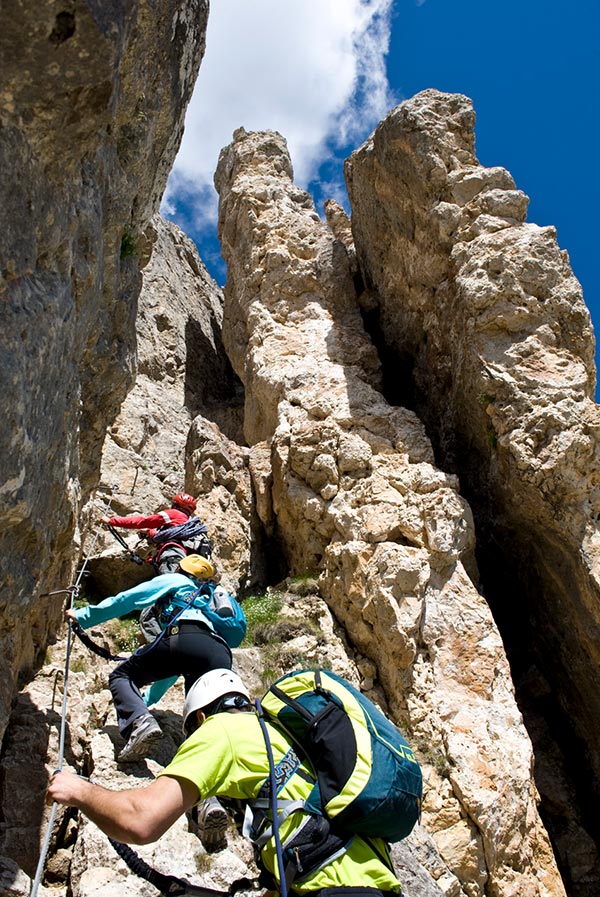 Klettern am Rosengarten